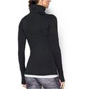 Under Armour  Size Medium Black Quarter Zip Mock Neck Long Sleeve Athletic Photo 1