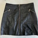 Black Leather Skirt Size 10 Photo 0