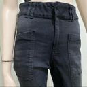 ZARA  High Waist Stretch Black Capri Denim Jeans 8 Photo 4