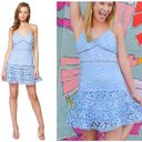 Bardot  Agnes Lace Party Dress in Dusty Blue Size US 6 / Small NWT Photo 1