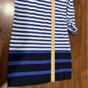 Jones New York  Sport Dress Women Medium Blue White Nautical Photo 9