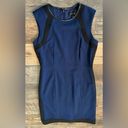 Tahari  Levine Dress Arthur S. Levine Color Block Black & Blue Size 4 Photo 2