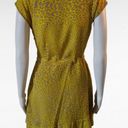 Jessica Simpson  Yellow & Beige Leopard Print Sweetheart Mini Dress Size Small Photo 3