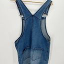 SO  Kohls Blue Denim Overall Mini Dress Distressed Juniors Size XL Photo 1