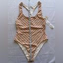 RVCA NWT  Racerback Swimsuit in Canyon Rose Size L/12‎ Photo 4