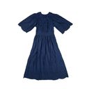 Scotch & Soda  Broderie Anglaise A-Line Dress Navy Blue Eyelet Midi Cottagecore 4 Photo 2