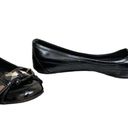 Burberry  Nova Black Patent Leather Plaid Buckle Ballet Flat Photo 2