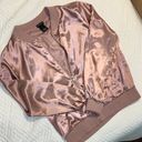 New Direction Silk Pink Bomber Photo 1