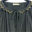 Ramy Brook  Tilly Studded Blouse Top Black M Photo 9