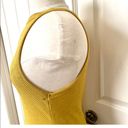 Mango  yellow Dalia halter neck ribbed tank top Photo 5