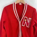 Collegiate Outfitters NEBRASKA HUSKERS Vintage Cardigan Red Button Down Polyester Gameday Photo 3