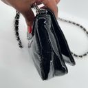 Big Buddha  Women’s Black Patent Leather Link Chain Strap Small Crossbody Bag Photo 2