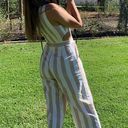 Striped Linen Jumpsuit Size XS Photo 0