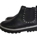 Wonder Nation  Shoes Women Size 5 Black Leather Studded Ankle Booties Photo 1