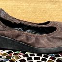 FitFlop  Snake Embossed Ballerina Flat F-Pop Slip On Casual Leather Brown 41 10.5 Photo 1