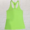 Nike  dri-fit slim fit racer back tank. Size: SMALL. Neon green. Photo 0