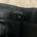 Olivaceous Black Leather Skirt Photo 4