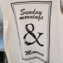 Michael Stars 💕💕 Sunday Morning & Mimosas Muscle Tank White One Size Photo 3