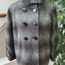 Joseph A  Womens Multicolor Polyester Long Sleeve Button Casual Long Coat Size 14 Photo 11