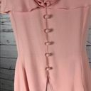 Jessica McClintock Vintage  Sheer Pink Dress 70s/80s Chiffon Dress size 12 Photo 5