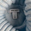 Nine West  Turtleneck Knit Sweater. Size Large. Light Blue Photo 1