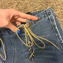 Vintage Y2K Younique Suede Lace Up Jeans Size 4 Photo 7