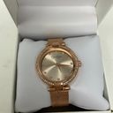 Jessica Simpson NEW  Rose Gold Crystal Jewel Stainless Steel Back Wrist Watch Photo 1