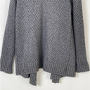 Joie  Jamilee C Faux Fur Collar Wool Cardigan Sweater Gray Women's Size Medium Photo 7