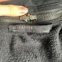 ALLSAINTS  Fera Sleeveless Sweat Vest Small Black Zipper Wrap Goth Alt Photo 5