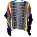 Westbound 🎓  Patterned Colorful Fringe Trim Top Photo 2