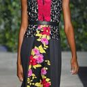 Tracy Reese  Mixed Media and Fabric Floral Print Sheath Dress EUC Size 6 Photo 2