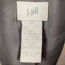 J.Jill  Brown Striped Wool Blend Three Button Blazer, Size 8 Photo 1