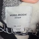 VERO MODA Landscape Black and White Cape  Denim One Size Photo 6