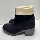 Bella Vita  Cable Lug Black Booties Faux Shearling Size 8.5 New Photo 1