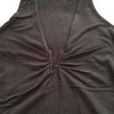 Naked Wardrobe  Black Bodysuit V Neck Sleeveless Stretch Knit Thong Bottom Size M Photo 5