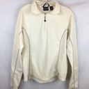 Mountain Hardwear Mountain Hardware Ivory Fleece Zip Sport Top L Photo 0