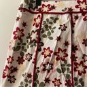 Daisy Vintage Floral Cotton Midi Skirt Y2K 90s Sz 8 White  Retro Tea Knee Length Photo 1