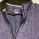 Nike  Running Dri Fit Womens 1/4 Zip Pull Over Shirt Purple/Olive Green Size Sm Photo 8