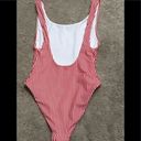 Wildfox New.  red stripe swimsuit. Small. Retail $178 Photo 3