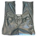 Dear John  Black Leather Jeanne Flare Pants Size 28 Photo 0