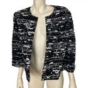 Chico's ‎ B&W Textured Open Jacket Photo 0