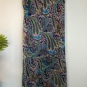 New York & Co. Blue Green Paisley Print Maxi Skirt  Photo 4