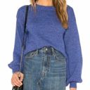 Tularosa  sweater cobalt blue knit balloon sleeves crewneck long sleeve chunky Photo 1