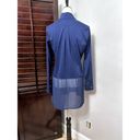 Tommy Bahama  Womens Button Front Shirt Blue Long Sleeve Collar Stretch Pocket S Photo 3