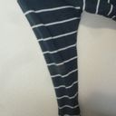 Lou & grey  Striped Cowl Turtleneck Sweater Teal Photo 1