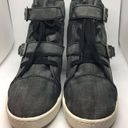 Roxy Rianne grey buckle lace up wedge sneakers size 9.5 Photo 1