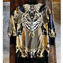 Chico's Black Label by  Mixed print  gold & cream Womens Duster Size 00 Photo 8