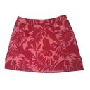 Juicy Couture Juicy By  Tropical Print Pink Skort Skirt Pockets Womens Size XL Photo 0