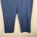 Lafayette 148  Womens Capri Trouser Size 10 Navy Blue Cropped Stretch Mid Rise Photo 3