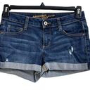 Krass&co Arizona Jean  Juniors SZ 3 Jean Shorts Distressed Stretch Cuffed Hems Mid-Rise Photo 0